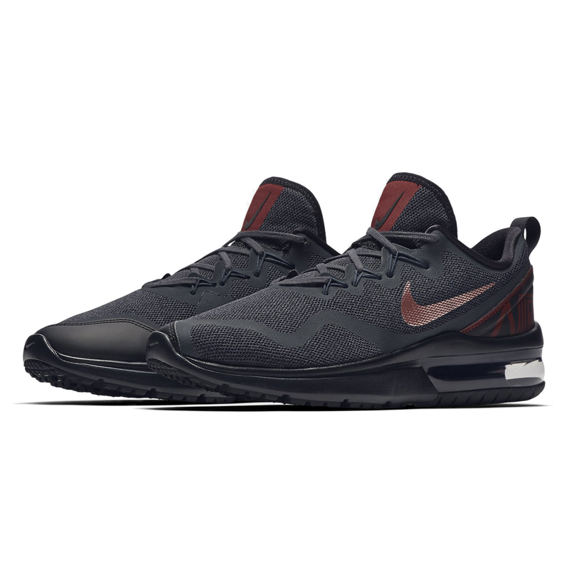 Nike Air Max Fury Black Wine Red Shoes - Click Image to Close